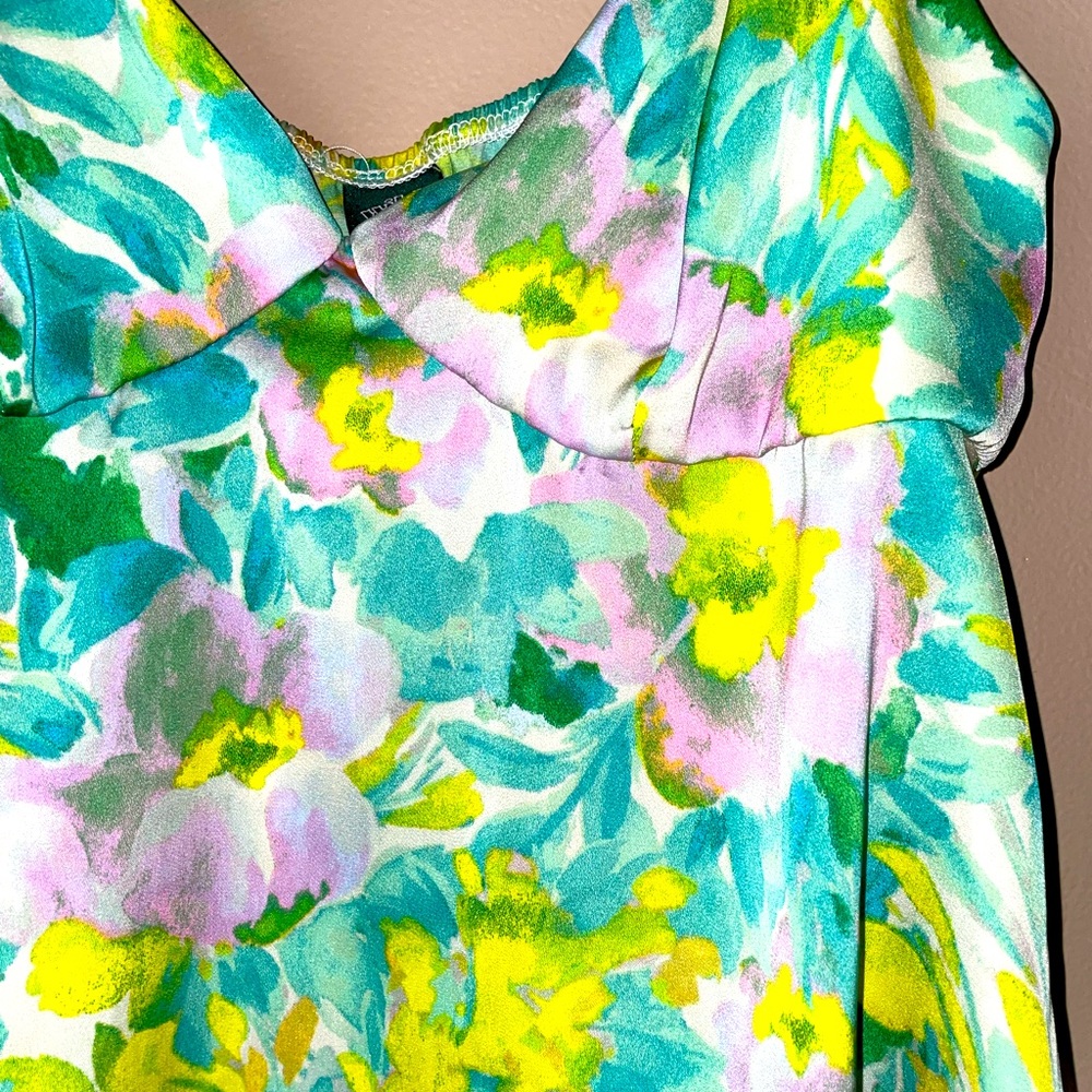 Silk Floral Top